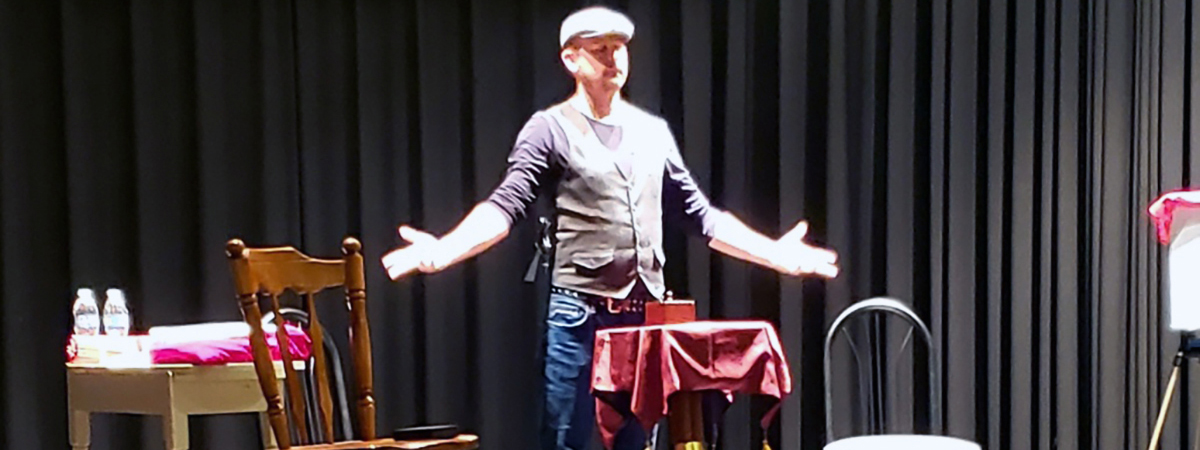 Magician performing 