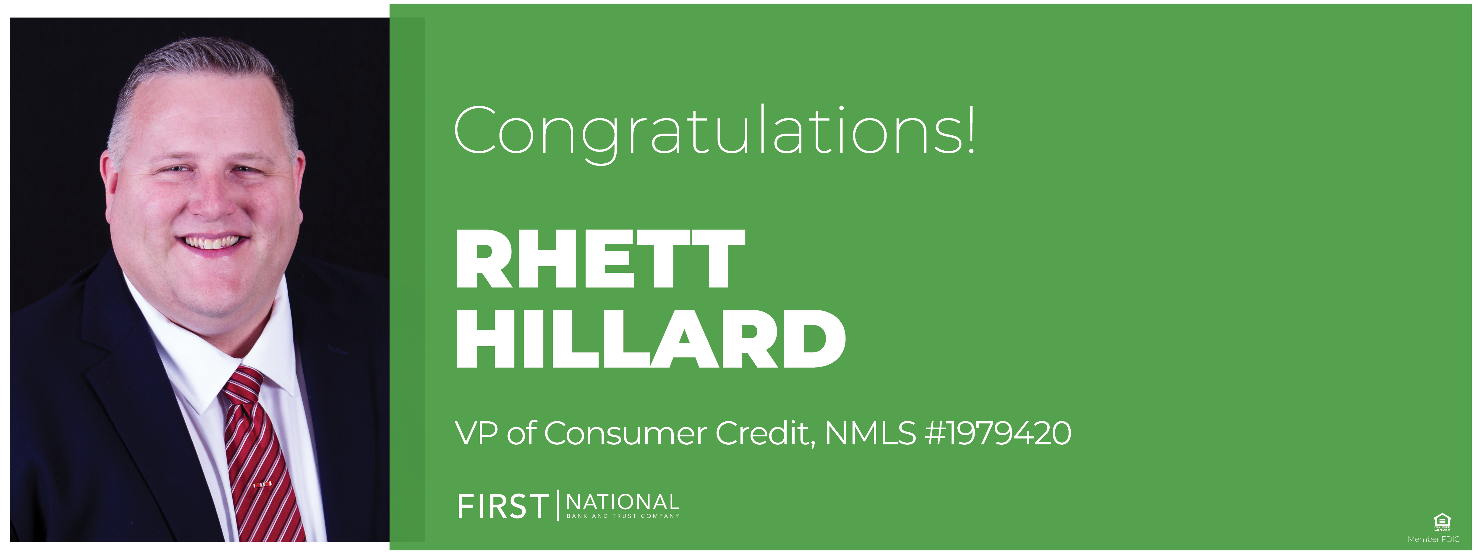 Congratulations Rhett Hillard