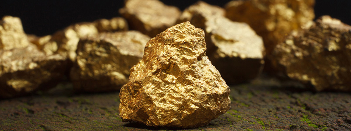 real gold lying on the ground
