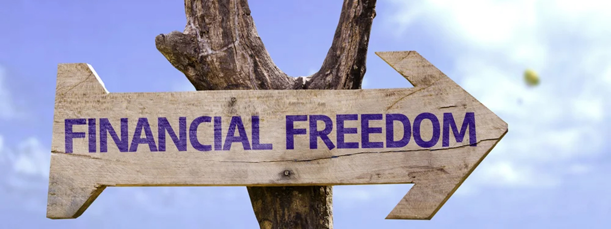 financial freedom sign