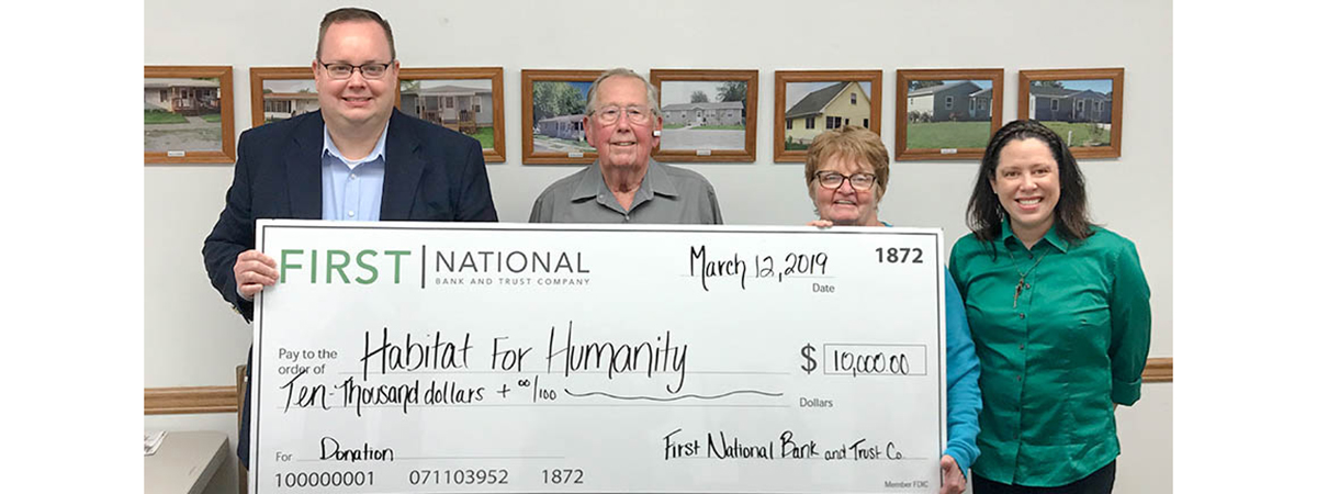 Habitat for Humanity receives donation