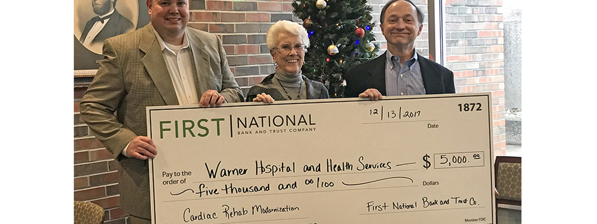 Warner hospital receives donation
